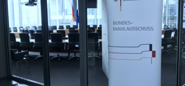 87 Parteien/politische Vereinigungen möchten an der Bundestagswahl 2021 teilnehmen